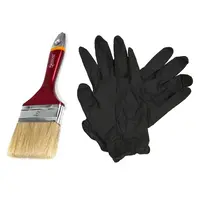 Набір: пензель 3" 76.2мм + рукавички розмір L(8-9)