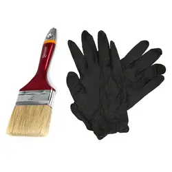 Набір: пензель 3" 76.2мм + рукавички розмір L(8-9)