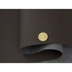 Автомобільний шкірозамінник 9164, колір кавовий, матовий, на тканинній основі, ширина 137см, Туреччина