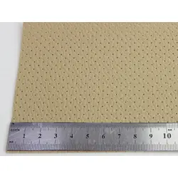 Автомобільний шкірзам перфорований DAKOTA В192p бежевий, на тканинній основі, ширина 1,40 м, Туреччина