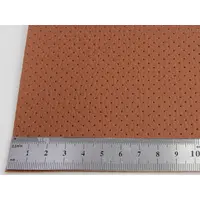 Автомобільний шкірзам перфорований 9165p рудий, на тканинній основі (ширина 1,40 м) Туреччина