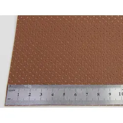 Автомобільний шкірзам перфорований BAVYERA С277p рудий (taba) на тканинній основі, ширина 1,40 м, Туреччина