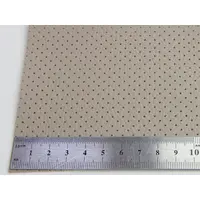 Автомобільний шкірзам перфорований Mercedes 30519р кремовий, на тканинній основі, ширина 1,40 м, Туреччина