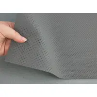 Автомобільний шкірзам перфорований Mercedes 916p, колір графіт, на тканинній основі, ширина 1,40 м, Туреччина