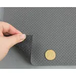 Перфорований автомобільний шкірзам Mercedes 916p, графіт (1.40 м), Туреччина Мініатюра 3