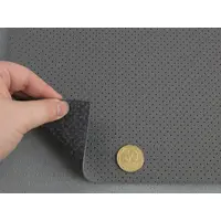 Автомобільний шкірозамінник перфорований F30-079p, колір сірий, на тканинній основі, ширина 140см, Туреччина