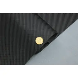 Автомобільний шкірозамінник KARBON 901 чорний, тканинній основі, ширина 140 см, Туреччина