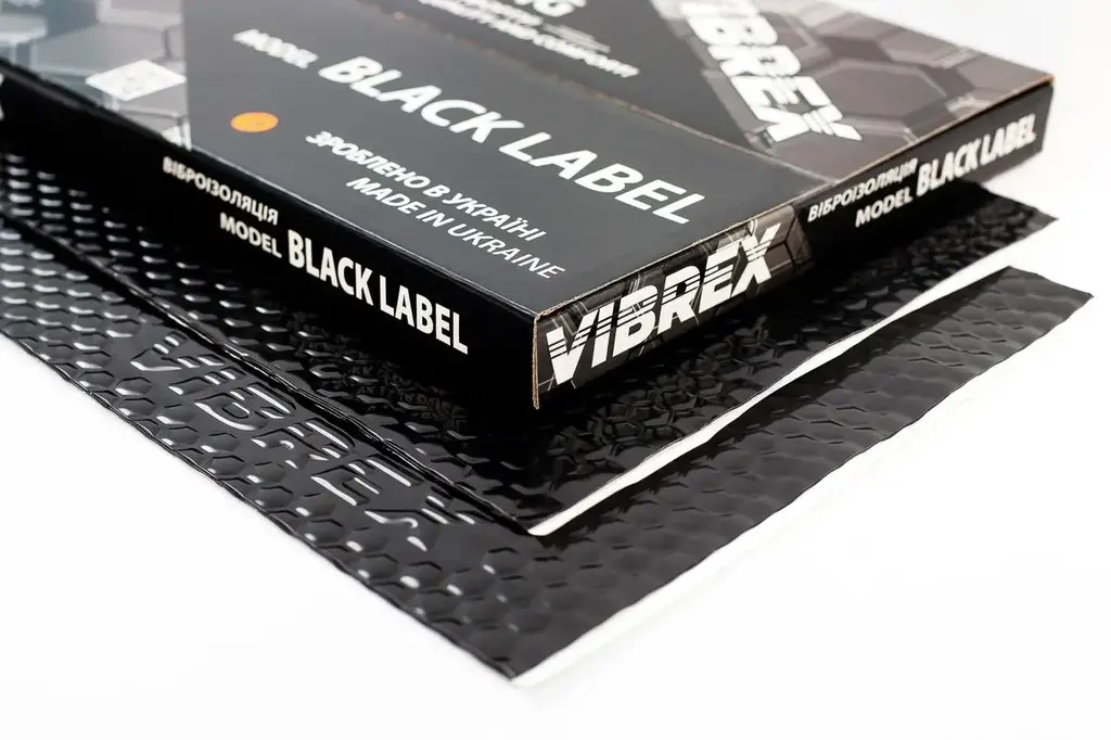 Vibrex Black Label — преміальна віброізоляція товщиною 3 мм