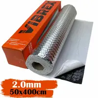 Віброізоляція Vibrex Master 2mm на фользі 100мкм (рулон 50x400cm, 2м²) Україна