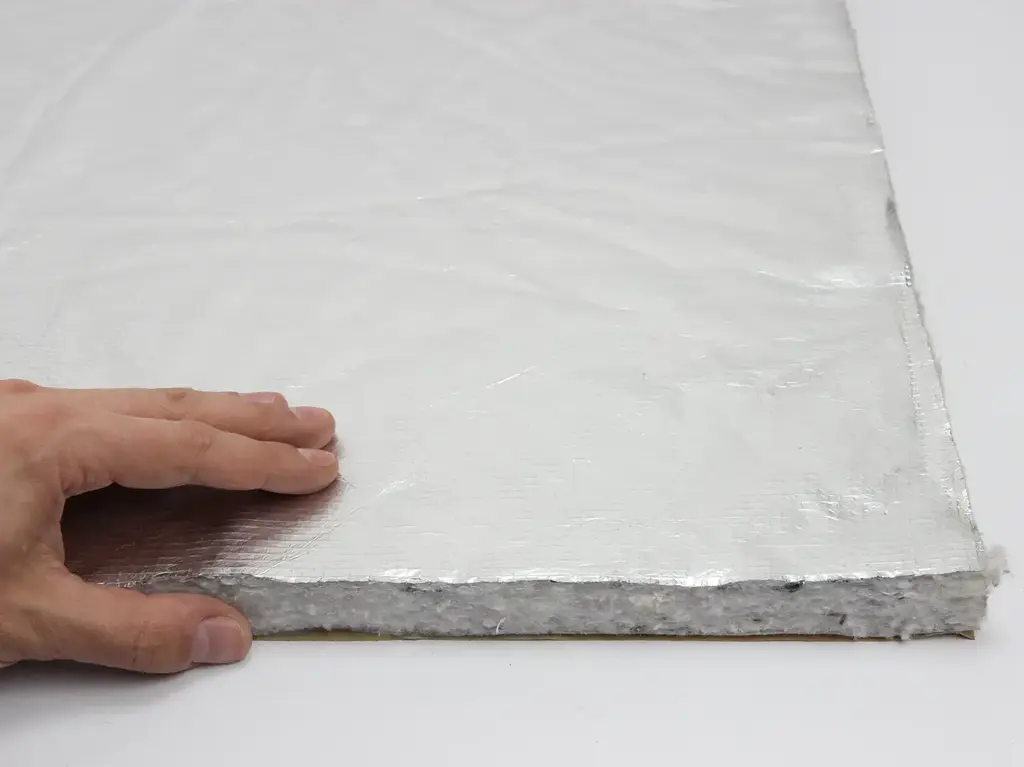 Шумоізоляція VOF-25K, 100×100см з фольгою та повстю – ефективне шумопоглинання та вологостійкість