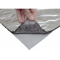 Шумоізоляція повстяна для авто фольгована VOF-10K, вологостійка, самоклейка, 78×50 см, товщина 10мм