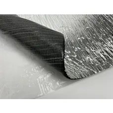 Шумоізоляція для автомобіля каучукова Flex-optimal 6 ФК фольгована, армована самоклейка (лист 50х75см)