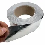 Алюмінієвий армований скотч 50мм × 50м для проклейки шумоізоляції Мініатюра 3
