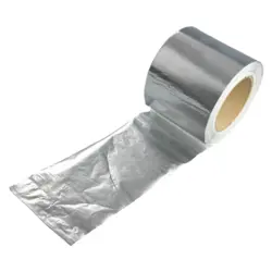 Скотч алюмінієвий ФЛ-30, ширина 100 мм, для проклейки стиків шумоізоляції, довжина 50м