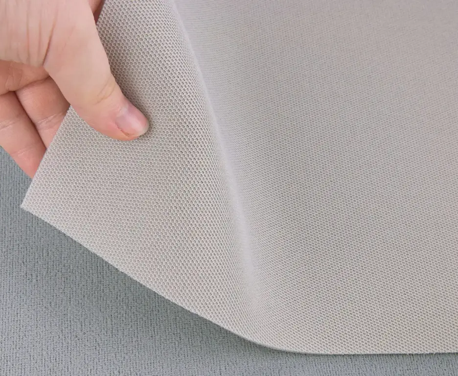 Автотканина стельова оригінальна 1516/2 світло-сіра на поролоні 3 мм, ширина 1.48 м Додаткове фото 3