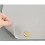 Автотканина стельова 1549, світло-сіра з білими крапочками, поролон 3мм, ширина 147см Мініатюра 3