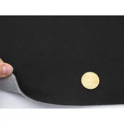 Автотканина стельова чорна Koper Black-2, на поролоні та сітці, товщина 2,8мм, ширина 180см, Польща