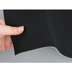 Автотканина стельова чорна Koper Black, на поролоні та сітці, товщина 2,8мм, ширина 180см, Польща