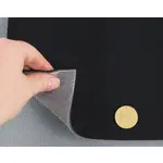 Стельова автотканина Koper Black — чорна тканина з поролоном та сіткою Мініатюра 3