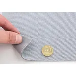 Автотканина стельова Koper Silver White срібна на поролоні з сіткою, 2,8 мм, 180 см Мініатюра 5