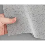 Автовелюр сірий з чорними точками Vito на поролоні та сітці (еластичний), Польща Мініатюра 2