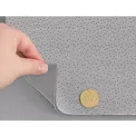 Автовелюр сірий з чорними точками Vito на поролоні та сітці (еластичний), Польща Мініатюра 3