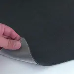 Автовелюр Boki 88.01 чорний на поролоні (тягучий) Мініатюра 1