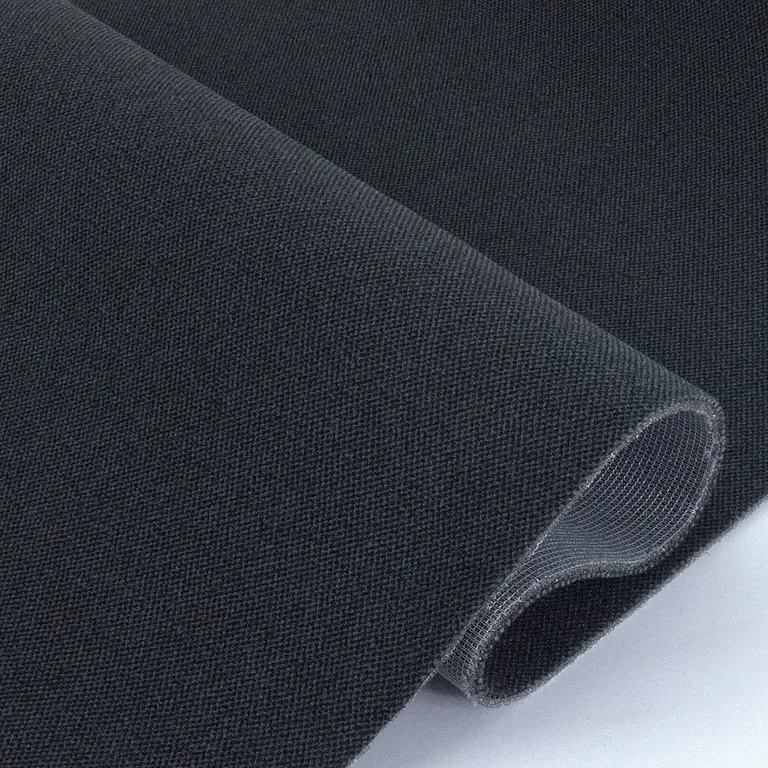 Автовелюр Boki 88.01 чорний на поролоні (тягучий) Додаткове фото 2