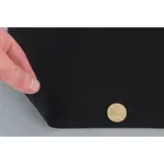 Алькантара Lycra 09 чорна, без основи, ширина 150 см на відріз з рулона Мініатюра 2