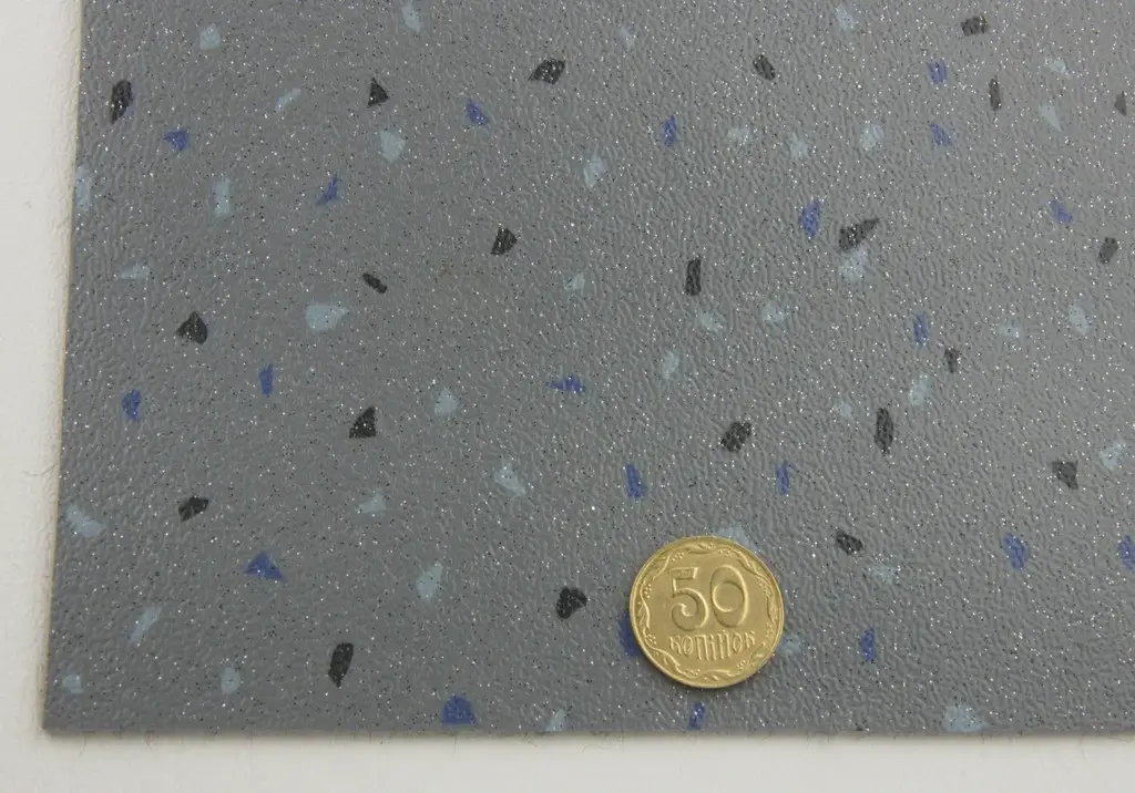 Автолінолеум сірий (Мозаїка), ширина 2.0 м, лінолеум автомобільний Туреччина