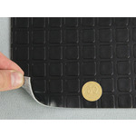 Автолінолеум чорний (квадрат Dama), ширина 1.8 м, лінолеум автомобільний Туреччина Мініатюра 2