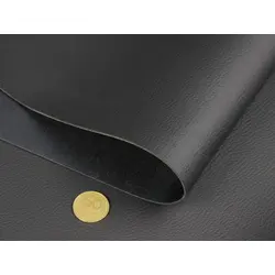 Термовініл чорний TK-1m матовий, для перетяжки керма, дверних карт, панелей на каучуковій основі, ширина 140 см