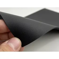 Термовініл чорний tk-2m матовий (дрібнозернистий) для перетяжки керма, дверних карт, панелей на каучуковій основі, ширина 140 см