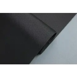 Термовініл чорний TK-25n псевдоперфорований для перетяжки керма, дверних карт, панелей на каучуковій основі, ширина 140см