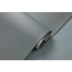 Термовініл сірий TK-14p перфорований для перетяжки керма, дверних карт, панелей на каучуковій основі, ширина 140см