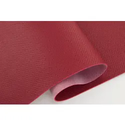 Термовініл бордовий TK-7n псевдо-перфорований на каучуковій основі, для перетяжки керма, дверних карт, ширина 140см