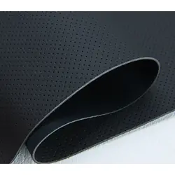 Термовініл псевдоперфорований чорний (матовий) TK-1mn для перетяжки керма, дверних карт, панелей на каучуковій основі, ширина 140см