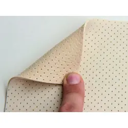Термовініл світло-бежевий TK-5p (перфорований) для перетяжки перфорований на каучуковій основі, ширина 140см 