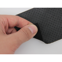 Термовініл чорний TK-20p перфорований для перетяжки керма, дверних карт, панелей на каучуковій основі, ширина 140см