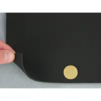 Термовініл чорний матовий замш TK-9n псевдоперфорований для перетяжки керма, дверних карт, панелей на каучуковій основі, ширина 140 см