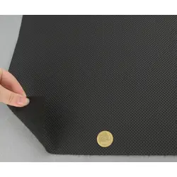 Шкірзамінник псевдо-перфорований чорний EMKA-991 для перетяжки дверних карт, стійок, airbag та вставок, ширина 145см
