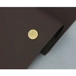 Біеластик тягучий темно-коричневий матовий Elista-04 для перетяжки дверних карт, стійок, airbag та вставок, ширина 145 cм