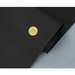 Біеластик тягучий чорний матовий Elista-01 для перетяжки дверних карт, стійок, airbag та вставок, ширина 145 cм