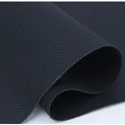 Шкірзамінник псевдо-перфорований чорний EMKA-991 для сидінь авто, мотоциклів, квадроциклів, ширина 145 см