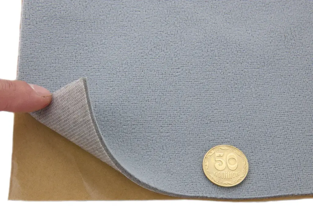 Автовелюр Frota 5 світло-сірий (з холодним відтінком), лист 58х100см – самоклейка на поролоні та сітці