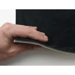 Автотканина самоклейка Антара, колір чорний, на поролоні та сітці, товщина 4мм, лист 49х100см, Туреччина