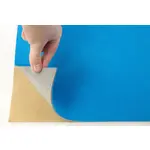 Автовелюр Venus голубий, лист 146х100см – самоклейка на поролоні та сітці Мініатюра 1