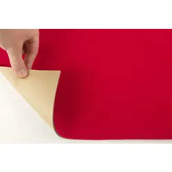 Автовелюр самоклейка Venus, колір яскраво-червоний, на поролоні товщина 4мм, лист 72х100см, Туреччина