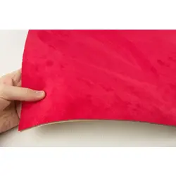 Автотканина самоклейка Антара, колір яскраво-червоний, на поролоні та сітці, товщина 4мм, лист 49х100см, Туреччина