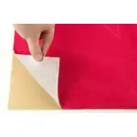 Автовелюр Антара яскраво-червоний, лист 148х100см – самоклейка на поролоні та сітці Мініатюра 1